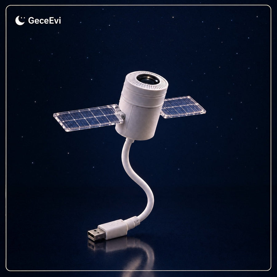 GeceEvi Uydu — USB Projeksiyon Gece Lambası